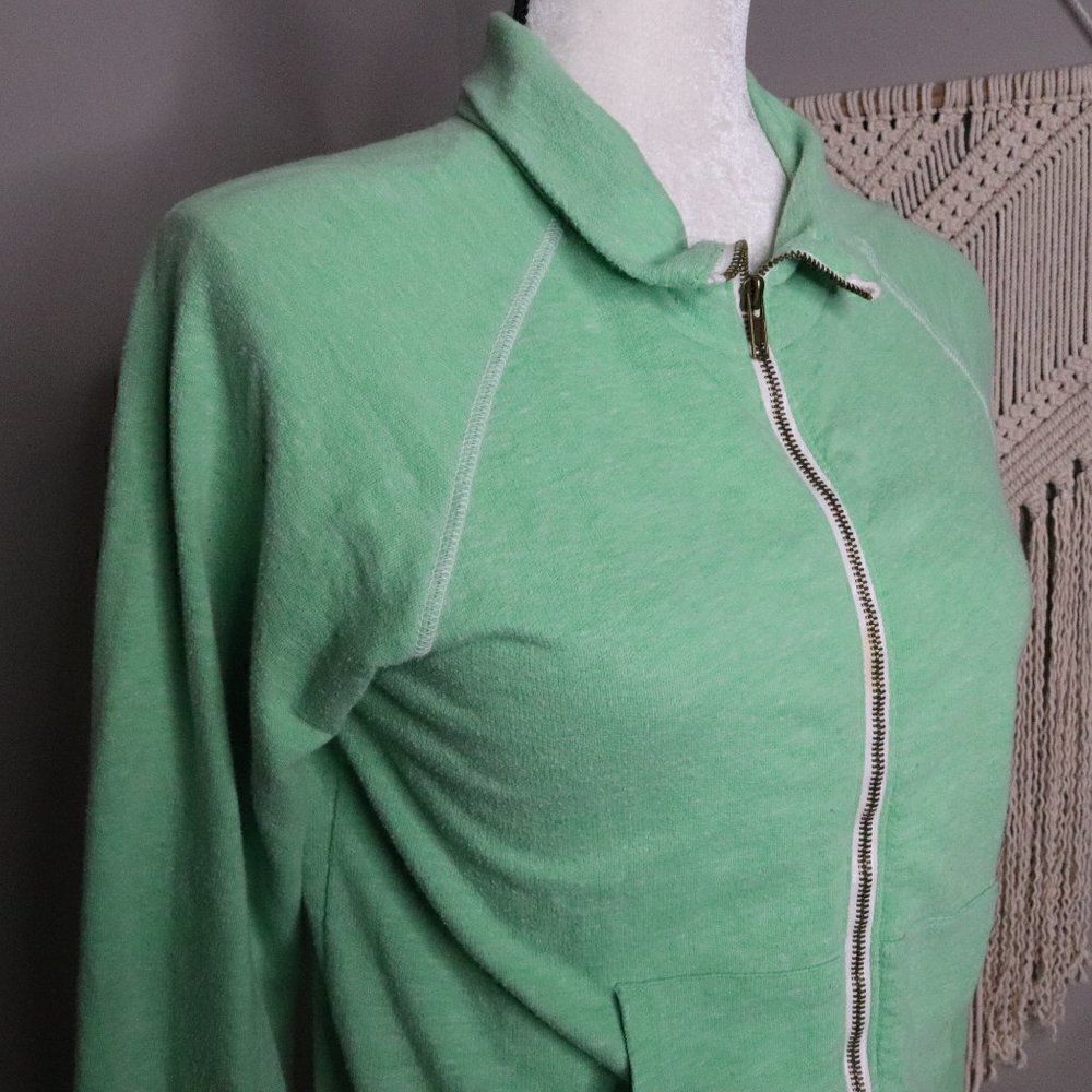 Free People | Long Sleeve Athletic Zip Up Sweatshirt Small - Picture 4 of 8